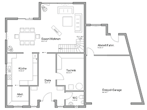 Plan eines Hennig-Hauses